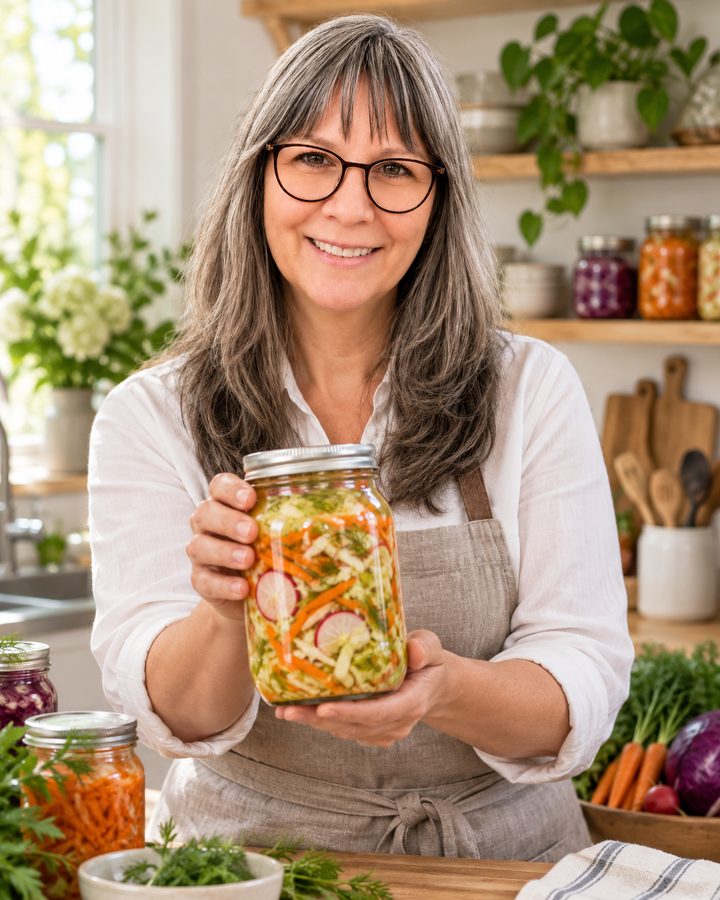 Fermentiertes Gemüse im Glas aus Marions Küche